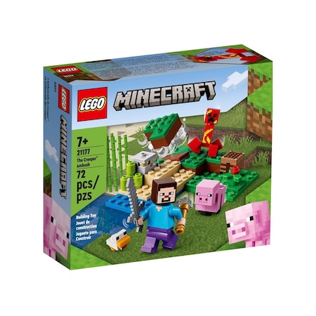 Lego Minecraft The Creeper Ambush Multicolored 72 pc 21177